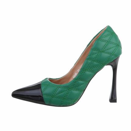 Damen High-Heel Pumps - green Gr. 38