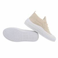 Damen Low-Sneakers - beige