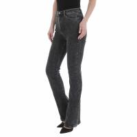 Damen Bootcut Jeans von Laulia - black