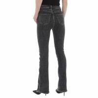 Damen Bootcut Jeans von Laulia - black