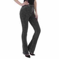 Damen Bootcut Jeans von Laulia - black