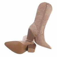 Damen Western- & Bikerboots - nudesuede