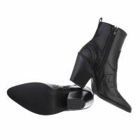 Damen Western- & Bikerboots - blackpu