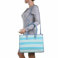 Damen Schultertasche - skyblue