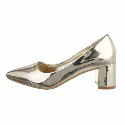 Damen Klassische Pumps - gold Gr. 37