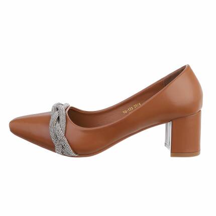 Damen Klassische Pumps - camel