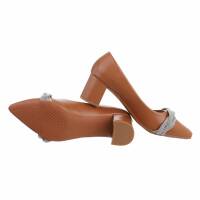 Damen Klassische Pumps - camel