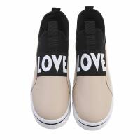 Damen Low-Sneakers - beige