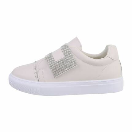 Damen Low-Sneakers - beige Gr. 38