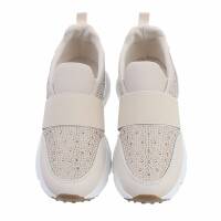 Damen Low-Sneakers - beige