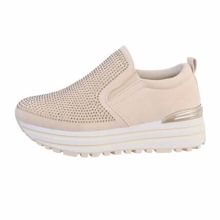 Damen High-Sneakers - beige