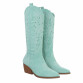 Damen Western- & Bikerboots - turquoise