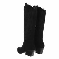 Damen Western- & Bikerboots - blacksuede