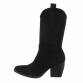 Damen Western- & Bikerboots - blacksuede