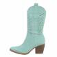 Damen Western- & Bikerboots - turquoisesuede