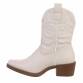 Damen Western- & Bikerboots - beigepu Gr. 38