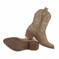 Damen Western- & Bikerboots - khakipu