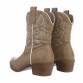 Damen Western- & Bikerboots - khakipu