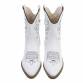 Damen Western- & Bikerboots - whitepu