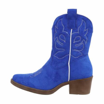 Damen Western- & Bikerboots - bluesuede Gr. 39