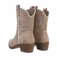 Damen Western- & Bikerboots - khakisuede