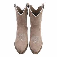 Damen Western- & Bikerboots - khakisuede