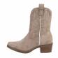 Damen Western- & Bikerboots - khakisuede