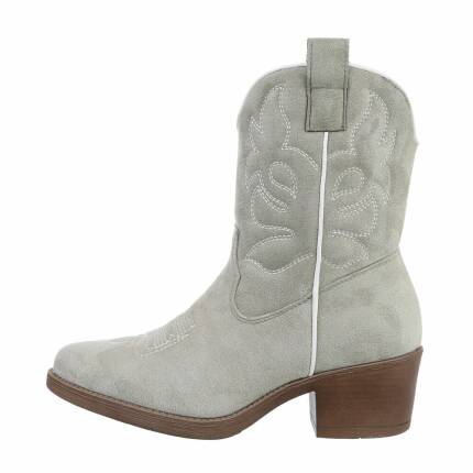 Damen Western- & Bikerboots - olivesuede