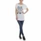 Damen T-Shirt von GLO STORY Gr. L/XL - white