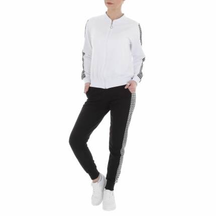 Damen Jogging- & Freizeitanzug von METROFIVE Gr. S/36 - white