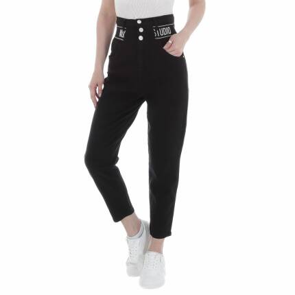 Damen High Waist Jeans von M.Sara Gr. S/36 - black