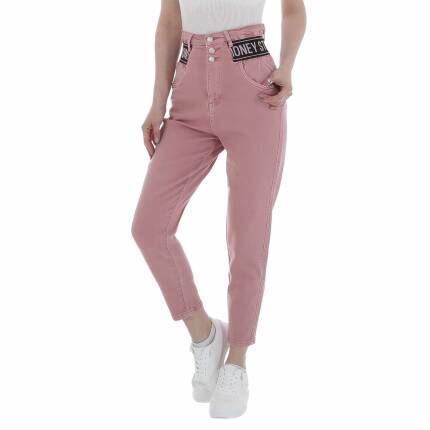 Damen High Waist Jeans von M.Sara Gr. L/40 - rose