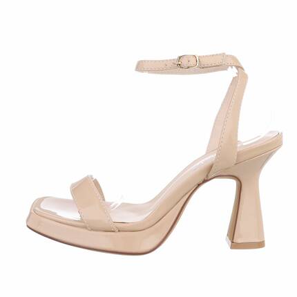 Damen Sandaletten - beige Gr. 36