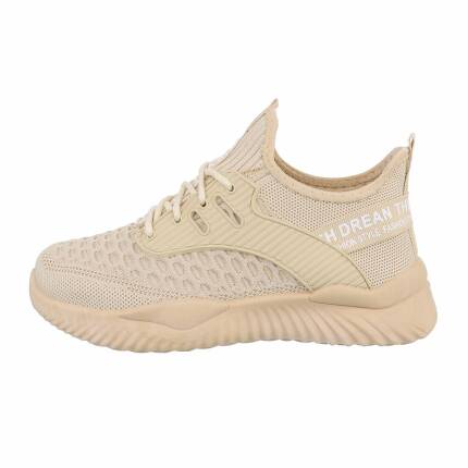 Damen Sportschuhe - beige Gr. 37