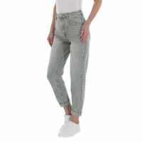 Damen High Waist Jeans von Laulia - L.green