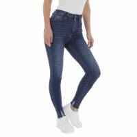 Damen High Waist Jeans von Laulia - blue