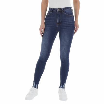 Damen High Waist Jeans von Laulia Gr. M/38 - blue