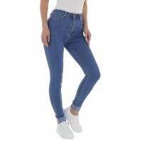 Damen High Waist Jeans von Laulia - blue