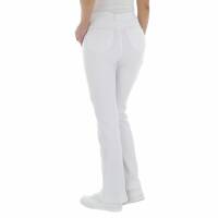 Damen Bootcut Jeans von Laulia - white