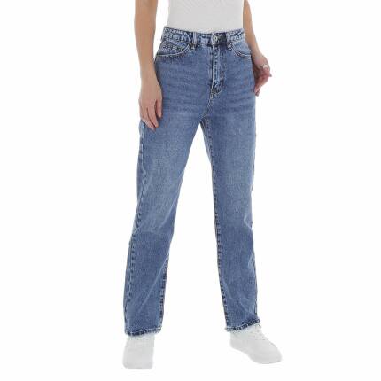 Damen Straight Leg Jeans von Laulia Gr. S/36 - blue