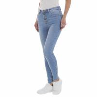 Damen High Waist Jeans von Laulia - blue