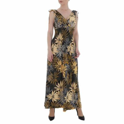 Damen Maxikleid von LEEZIO Gr. XL/XXL - yellow