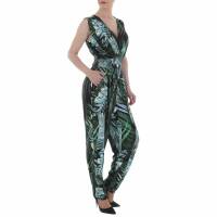 Damen Langer Jumpsuit von LEEZIO - green