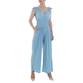 Damen Langer Jumpsuit von LEEZIO - blue