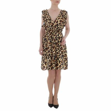 Damen Sommerkleid von LEEZIO Gr. M/L - yellow