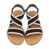 Damen Flache Sandalen - black