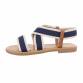 Damen Flache Sandalen - blue Gr. 36