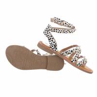 Damen Flache Sandalen - leopard