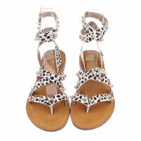 Damen Flache Sandalen - leopard