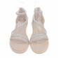 Damen Flache Sandalen - beige